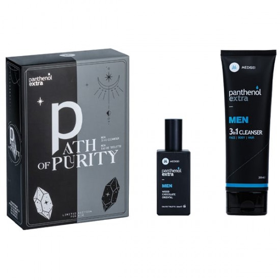 Panthenol Promo Extra Men Path of Purity Men 3in1 Cleanser Ανδρικό Σαμπουάν & Αφρόλουτρο 200ml & Men Wood, Chocolate & Oriental Eau De Toilette Ανδρικό Άρωμα 50ml Panthenol Promo Extra Men Path of Purity Men 3in1 Cleanser Ανδρικό Σαμπουάν & Αφρόλουτρο 200ml & Men Wood, Chocolate & Oriental Eau De Toilette Ανδρικό Άρωμα 50ml
