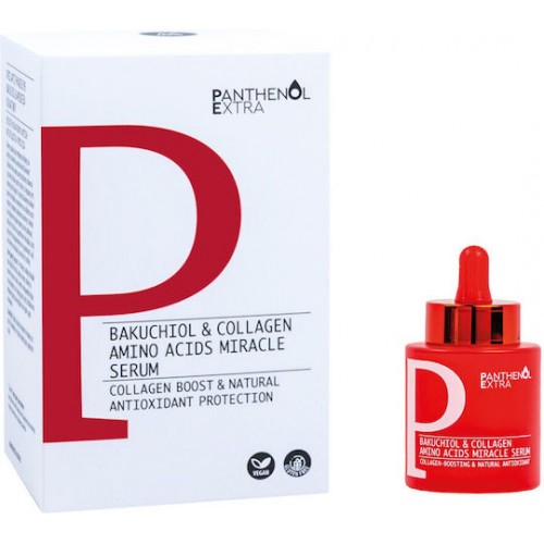Panthenol Extra Bakuchiol & Collagen Amino Acids Miracle Oρός Aντιγήρανσης & Θρέψης 30ml Panthenol Extra Bakuchiol & Collagen Amino Acids Miracle Oρός Aντιγήρανσης & Θρέψης 30ml