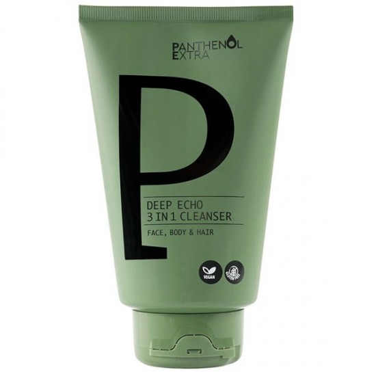 Panthenol Extra Deep Echo 3in1 Cleanser Ανδρικό Αφρόλουτρο & Σαμπουάν για Πρόσωπο Σώμα & Μαλλιά 200ml