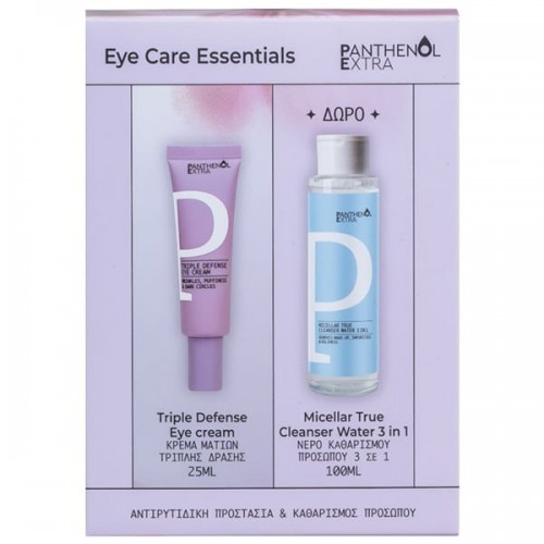 Panthenol Extra Promo Eye Care Essentials Triple Defense Κρέμα Ματιών 25ml & Δώρο Micellar True Νερό Καθαρισμού Προσώπου 3σε1 100ml Panthenol Extra Promo Eye Care Essentials Triple Defense Κρέμα Ματιών 25ml & Δώρο Micellar True Νερό Καθαρισμού Προσώπου 3σε1 100ml