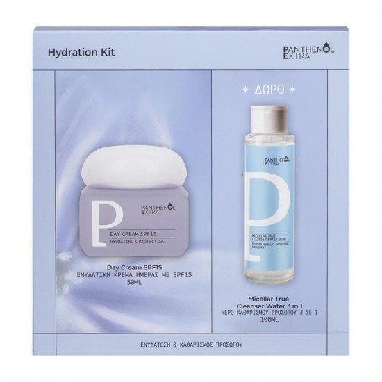 Panthenol Extra Promo Hydration Kit Κρέμα Ημέρας SPF15 50ml & Micellar True Νερό Καθαρισμού Προσώπου 3σε1 100ml Panthenol Extra Promo Hydration Kit Κρέμα Ημέρας SPF15 50ml & Micellar True Νερό Καθαρισμού Προσώπου 3σε1 100ml