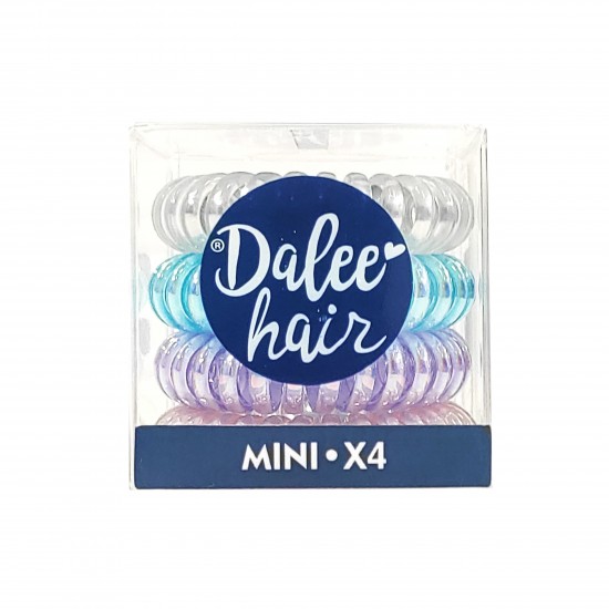 Dalee Hair Mini Σπιράλ Λαστιχάκια Μαλλιών 4 Τεμάχια