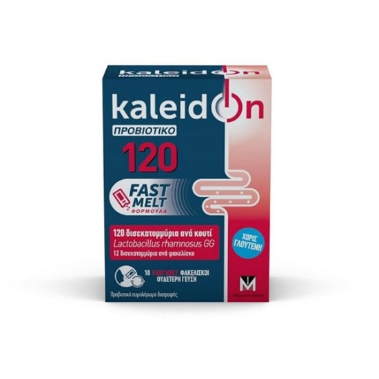 Kaleidon 120 Fast Melt, Προβιοτικό 12 Δισεκατομμύρια ανά Φακελίσκο, 10 Sach. Kaleidon 120 Fast Melt, Προβιοτικό 12 Δισεκατομμύρια ανά Φακελίσκο, 10 Sach.