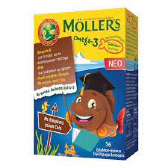 Moller's Omega-3, Συμπλήρωμα Διατροφής Για Παιδιά Με Γεύση Cola 36 Ζελεδάκια