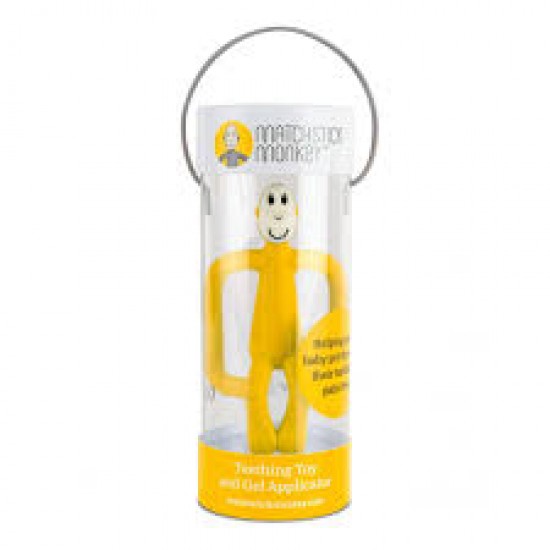 Matchstick Monkey Teething Toy and Gel Applicator Κίτρινο