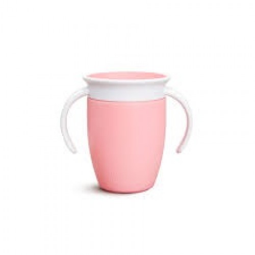 Munchkin Miracle 360° Trainer Cup, Παιδικό Ποτηράκι με Χερούλια, Χρώμα Ροζ 207ml Munchkin Miracle 360° Trainer Cup, Παιδικό Ποτηράκι με Χερούλια, Χρώμα Ροζ 207ml