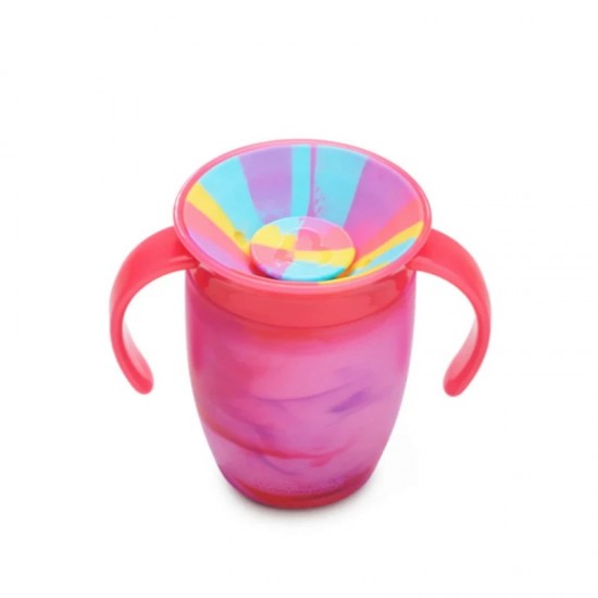 Munchkin Κύπελο Miracle 360° Trainer Cup 6m+ Tropical Swirl Pink 207ml