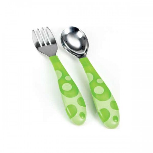 Munchkin Toddler Fork & Spoon Κουτάλι & Πιρούνι 12Μ+ Πράσινο Munchkin Toddler Fork & Spoon Κουτάλι & Πιρούνι 12Μ+ Πράσινο