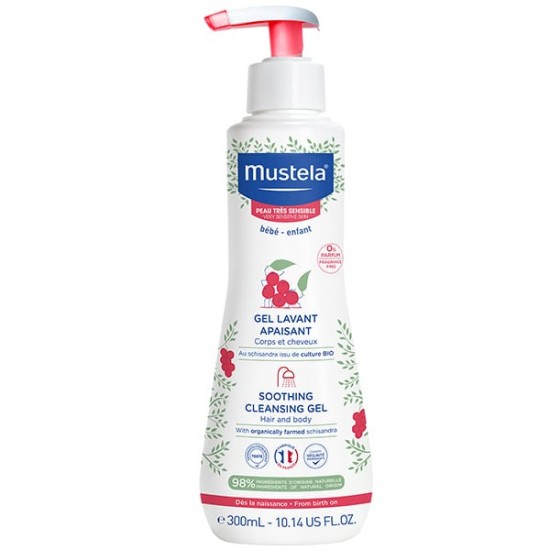 Mustela Soothing Cleansing Gel Καταπραϋντικό Καθαριστικό Τζελ για Μαλλιά & Σώμα 300ml