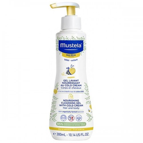 Mustela Nourishing Cleansing Gel with Cold Cream, Ενυδατικό Αφροντούς για Σώμα & Μαλλιά με Βιολογικό κερί μέλισσας 300ml Mustela Nourishing Cleansing Gel with Cold Cream, Ενυδατικό Αφροντούς για Σώμα & Μαλλιά με Βιολογικό κερί μέλισσας 300ml