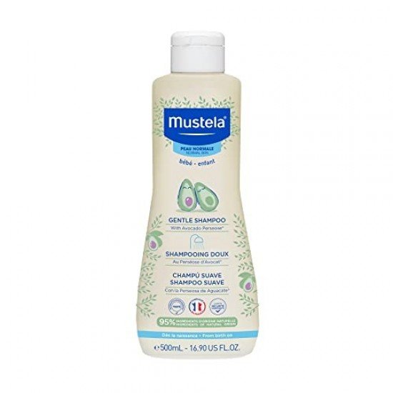 Mustela Bebe Gentle Shampoo,Απαλό Σαμπουάν για τα Λεπτά, Εύθραυστα Μαλλιά του Μωρού 500ml