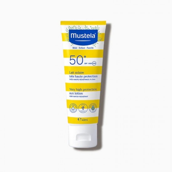 Mustela Very High Protection Sun Lotion SPF50+, Αντηλιακό Γαλάκτωμα, Από την Γέννηση 40ml