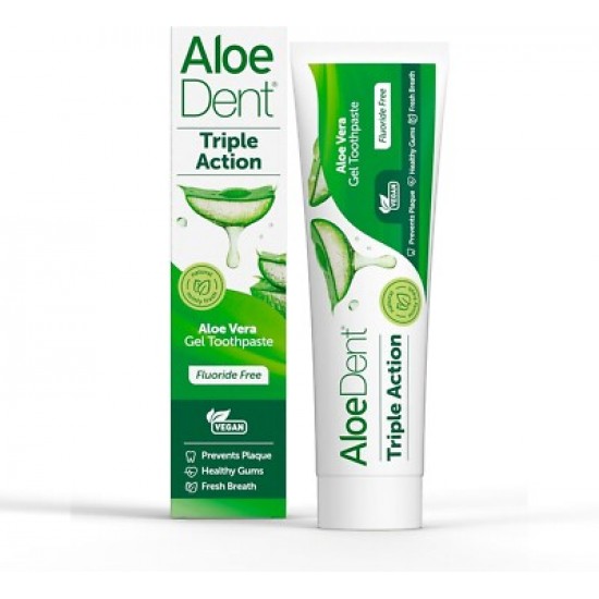 Aloedent Triple Action Οδοντόκρεμα Με Τριπλή Δράση 100ml Aloedent Triple Action Οδοντόκρεμα Με Τριπλή Δράση 100ml