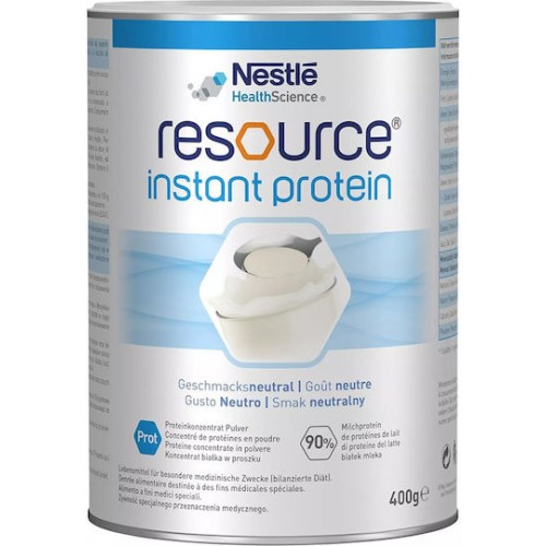 Nestle Resource Instant Protein Πρωτεϊνούχο Συμπλήρωμα Διατροφής σε μορφή σκόνης, με ουδέτερη γεύση & οσμή, 400gr Nestle Resource Instant Protein Πρωτεϊνούχο Συμπλήρωμα Διατροφής σε μορφή σκόνης, με ουδέτερη γεύση & οσμή, 400gr