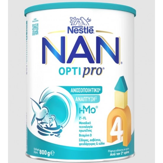 Nestle Nan Optipro 4 Γάλα σε Σκόνη για 24+ Μηνών 800gr Nestle Nan Optipro 4 Γάλα σε Σκόνη για 24+ Μηνών 800gr