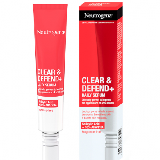 Neutrogena Clear & Defend+ Daily Serum Ορός Προσώπου για την Αντιμετώπιση Σημαδιών Ακμής 30ml