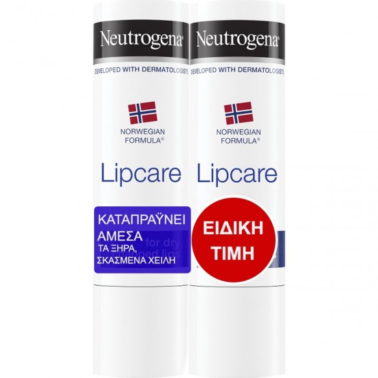 Neutrogena Promo Lipcare Stick, Ενυδατικό Χειλιών 2x4.8gr