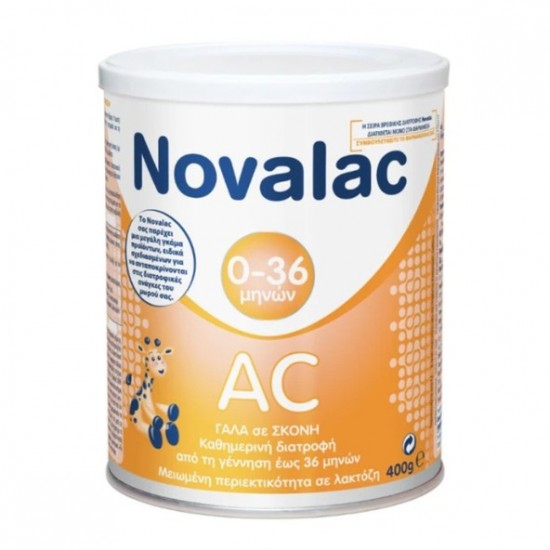 Novalac AC Βρεφικό Γάλα Σε Σκόνη Για Την Αντιμετώπιση Των Κολικών 400gr Novalac AC Βρεφικό Γάλα Σε Σκόνη Για Την Αντιμετώπιση Των Κολικών 400gr