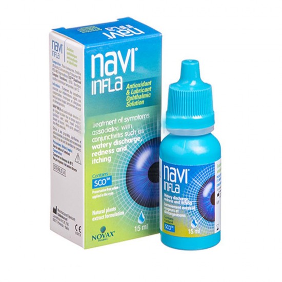 Navi Infla Eye Drops Αντιοξειδωτικό & Λιπαντικό Οφθαλμικό Διάλυμα 15ml 