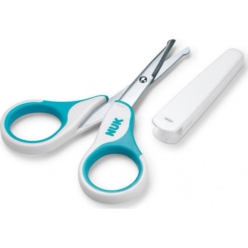 NUK Baby Nail Scissors, Ψαλιδάκι Μωρού Ασφαλείας, Χρώμα Μπλε 1 Τεμάχιο