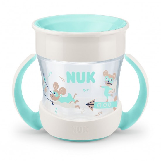 Nuk Mini Magic Cup 6m+ Κύπελλο με Χείλος & Καπάκι Πράσινο 160ml Nuk Mini Magic Cup 6m+ Κύπελλο με Χείλος & Καπάκι Πράσινο 160ml
