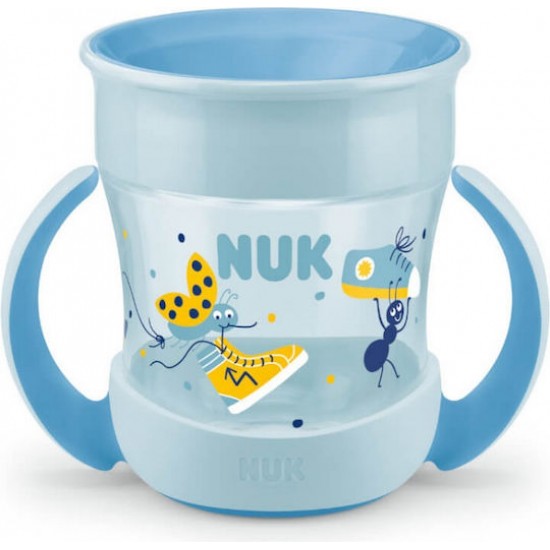 Nuk Mini Magic Cup 6m+ Κύπελλο με Χείλος & Καπάκι Μπλε 160ml Nuk Mini Magic Cup 6m+ Κύπελλο με Χείλος & Καπάκι Μπλε 160ml