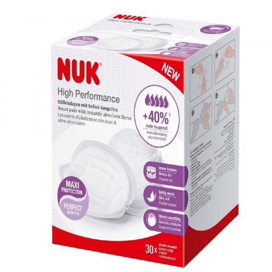 NUK High Performance Επιθέματα Στήθους 60 Τεμάχια NUK High Performance Επιθέματα Στήθους 60 Τεμάχια