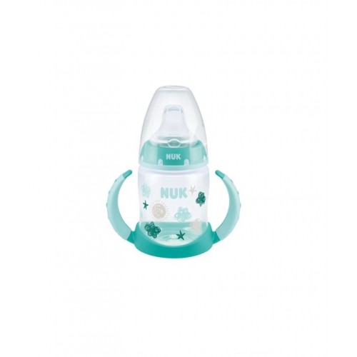 NUK Learner Bottle 6-18m Μπιμπερό Εκπαίδευσης με Δείκτη Ελέγχου Θερμοκρασίας, Χρώμα Πράσινο 150ml