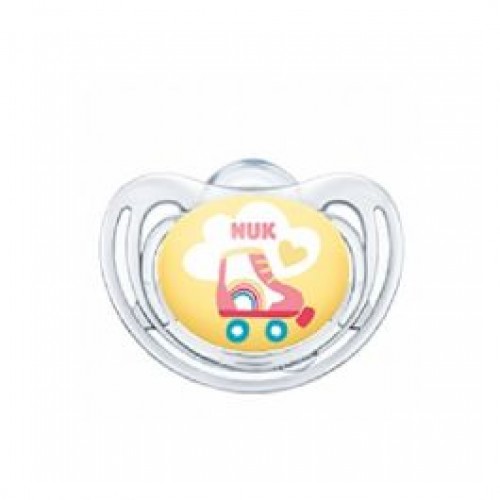 Nuk Freestyle Πιπίλα Σιλικόνης 6-18m, Χρώμα Κίτρινο 1 Τεμάχιο