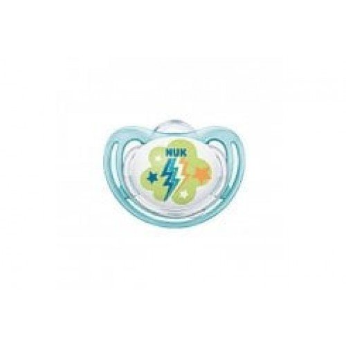 Nuk Freestyle Πιπίλα Σιλικόνης 6-18m, Χρώμα Μπλε 1 Τεμάχιο