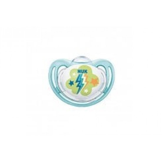 Nuk Freestyle Πιπίλα Σιλικόνης 0-6m, Χρώμα Μπλε 1 Τεμάχιο Nuk Freestyle Πιπίλα Σιλικόνης 0-6m, Χρώμα Μπλε 1 Τεμάχιο