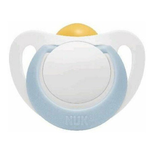 NUK Star Ορθοδοντική Πιπίλα Latex 0-6m, Χρώμα Γαλάζιο 1 Τεμάχιο