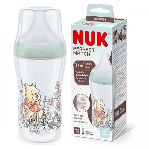 Nuk Disney Winnie Pooh Perfect Match Μπιμπερό Mε Μαλακή Θηλή Σιλικόνης 3+m 260ml Nuk Disney Winnie Pooh Perfect Match Μπιμπερό Mε Μαλακή Θηλή Σιλικόνης 3+m 260ml