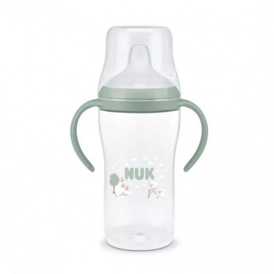 Nuk Perfect Match Learner Bottle 6m+ Μπιμπερό Εκπαίδευσης Sheep με λαβές 260ml