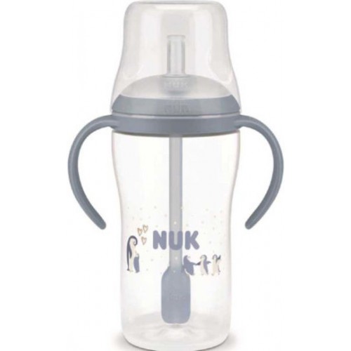Nuk Perfect Match Bottle Straw 8m+ Εκπαιδευτικό Μπιμπερό Penguin με Καλαμάκι Σιλικόνης 260ml Nuk Perfect Match Bottle Straw 8m+ Εκπαιδευτικό Μπιμπερό Penguin με Καλαμάκι Σιλικόνης 260ml