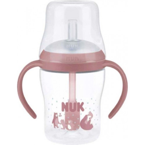 Nuk Perfect Match Learner Bottle Straw 8m+ Μπιμπερό Εκπαίδευσης Bear με Καλαμάκι Σιλικόνης 150ml Nuk Perfect Match Learner Bottle Straw 8m+ Μπιμπερό Εκπαίδευσης Bear με Καλαμάκι Σιλικόνης 150ml