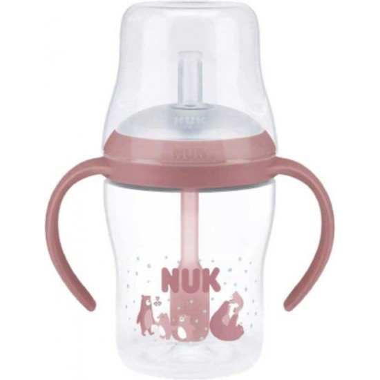 Nuk Perfect Match Learner Bottle Straw 8m+ Μπιμπερό Εκπαίδευσης Bear με Καλαμάκι Σιλικόνης 150ml Nuk Perfect Match Learner Bottle Straw 8m+ Μπιμπερό Εκπαίδευσης Bear με Καλαμάκι Σιλικόνης 150ml