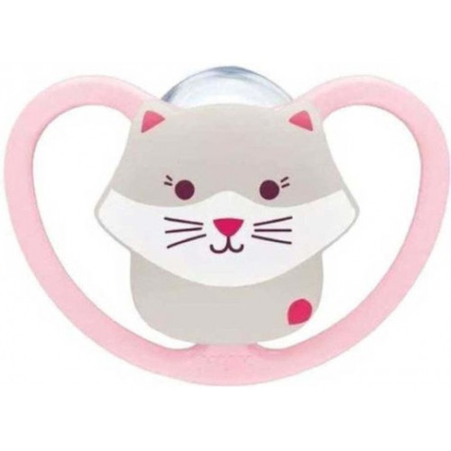 Nuk Perfect Match Air 6-18m Πιπίλα Σιλικόνης Cat Nuk Perfect Match Air 6-18m Πιπίλα Σιλικόνης Cat