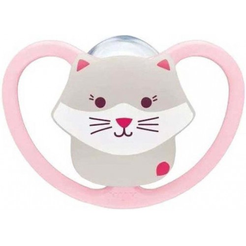 Nuk Perfect Match Air 6-18m Πιπίλα Σιλικόνης Cat Nuk Perfect Match Air 6-18m Πιπίλα Σιλικόνης Cat