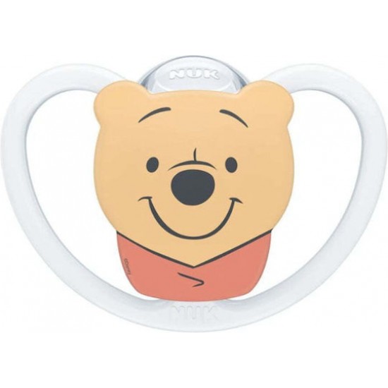 Nuk Perfect Match Air Disney 6-18m Πιπίλα Σιλικόνης Winnie Λευκό