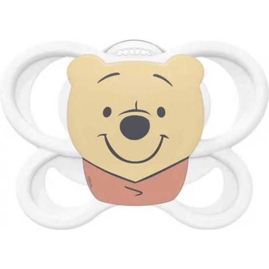 Nuk Perfect Match Air Disney 0-6m Πιπίλα Σιλικόνης Winnie Λευκό