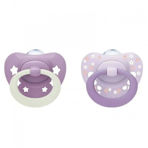 Nuk First Choice Classic Day & Night 0-6m Πιπίλες Σιλικόνης Ημέρας & Νύκτας Ροζ 2τεμ Nuk First Choice Classic Day & Night 0-6m Πιπίλες Σιλικόνης Ημέρας & Νύκτας Ροζ 2τεμ