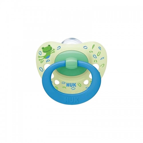 NUK Signature Πιπίλα Σιλικόνης 6-18m, Χρώμα Πράσινο 1 τεμάχιο