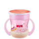NUK Mini Magic Cup Night 6m+  Δίσκος Σφράγισης από Σιλικόνη 360° Χρώμα Ροζ 160ml