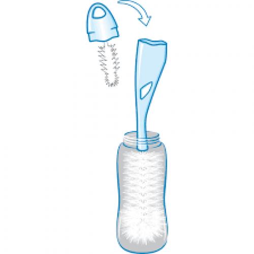NUK Bottle Brush 2 in 1, Βούρτσα Μπιμπερό & Θηλής 2 Σε 1 NUK Bottle Brush 2 in 1, Βούρτσα Μπιμπερό & Θηλής 2 Σε 1