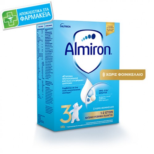 Almiron 3 Νηπιακό Ρόφημα Γάλακτος 1-2 Ετών 600gr Almiron 3 Νηπιακό Ρόφημα Γάλακτος 1-2 Ετών 600gr