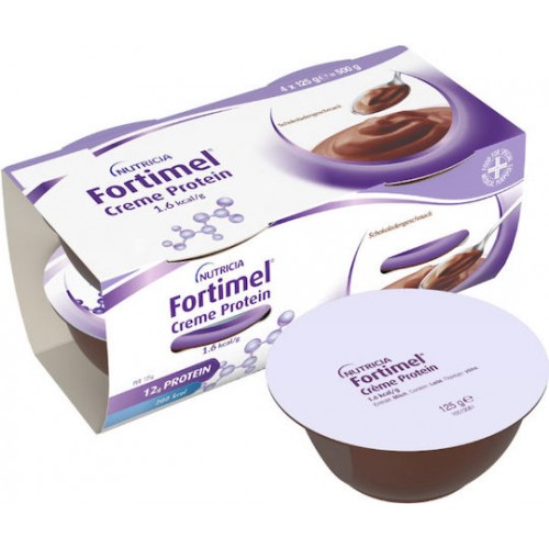 Nutricia Fortimel Creme Protein 1.6Kcal Chocolate, Κρέμα για τη Διαιτητική Διαχείριση της Δυσθρεψίας με Γεύση Σοκολάτα 4x125gr Nutricia Fortimel Creme Protein 1.6Kcal Chocolate, Κρέμα για τη Διαιτητική Διαχείριση της Δυσθρεψίας με Γεύση Σοκολάτα 4x125gr