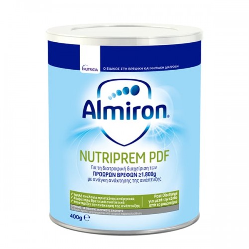 Nutricia Almiron Nutriprem PDF για τη Διατροφική Αγωγή των Πρόωρων Βρεφών 400gr Nutricia Almiron Nutriprem PDF για τη Διατροφική Αγωγή των Πρόωρων Βρεφών 400gr