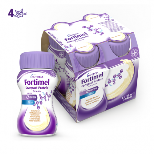 Nutricia Fortimel Compact Protein Γεύση Βανίλια 4x125ml Nutricia Fortimel Compact Protein Γεύση Βανίλια 4x125ml