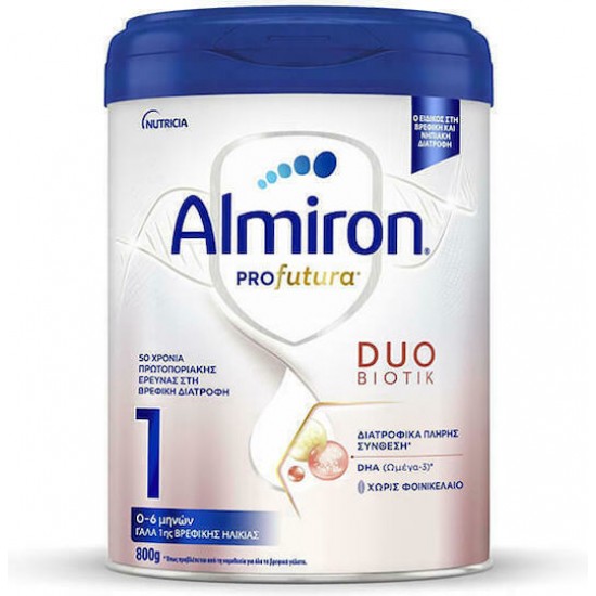 Almiron Profutura 1 DUO Biotik Γάλα 1ης Βρεφικής Ηλικίας από 0-6 Μηνών 800gr